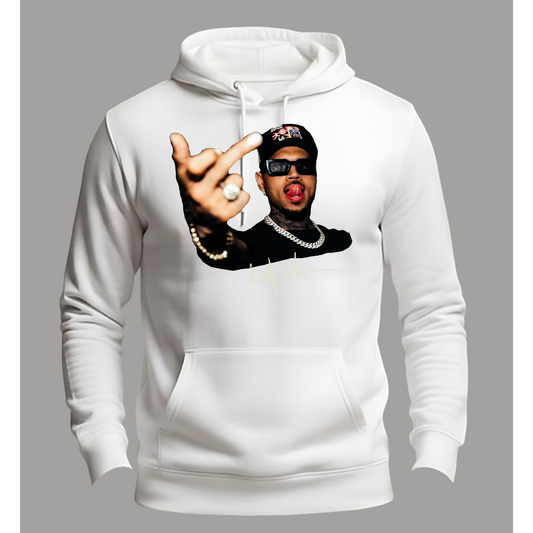 Chris Brown Middle Finger Premium Hoodie