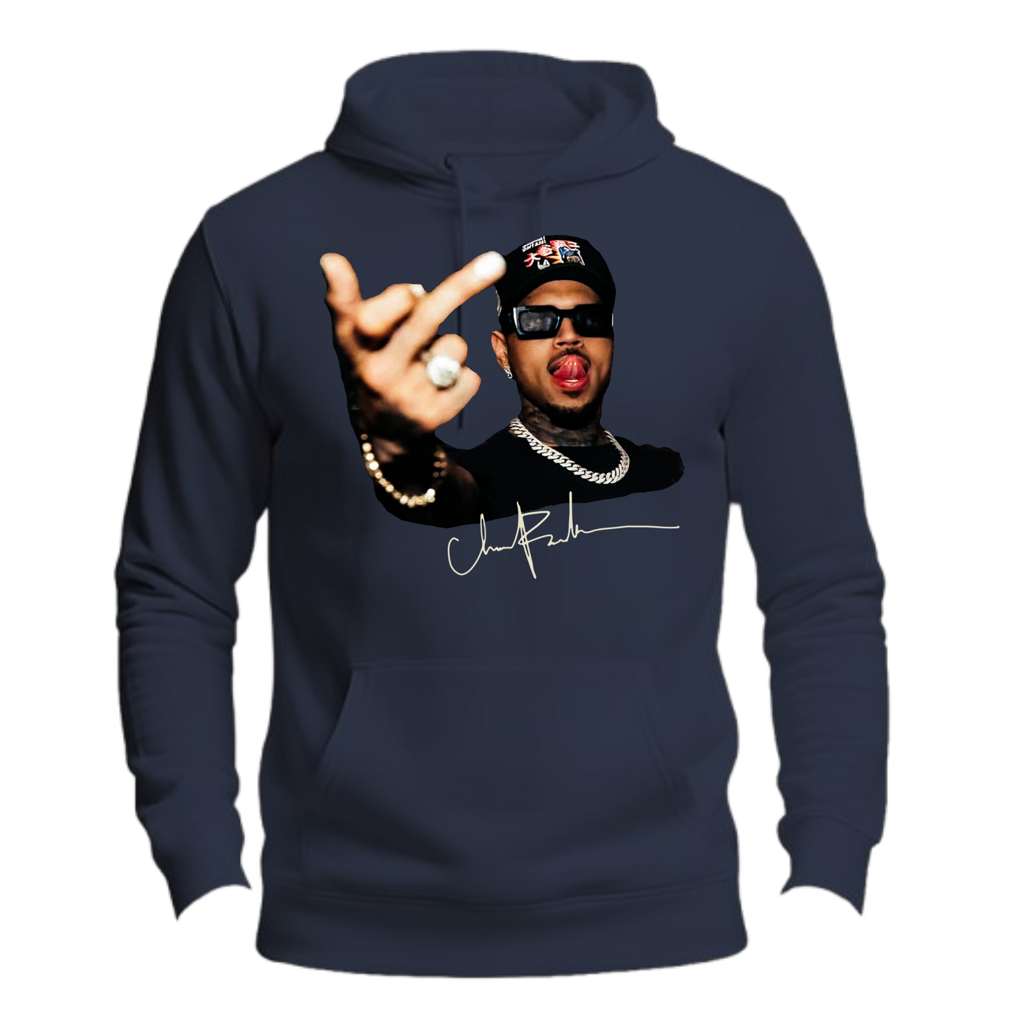 Chris Brown Middle Finger Premium Hoodie