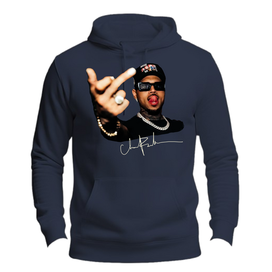 Chris Brown Middle Finger Premium Hoodie