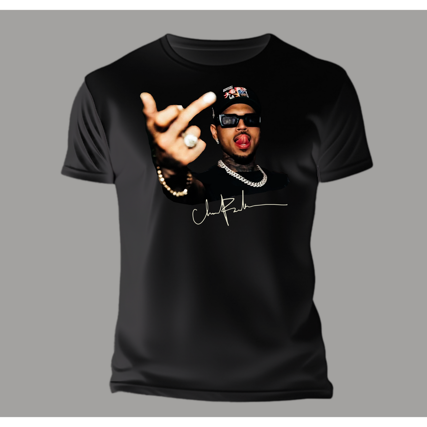 Chris Brown Middle Finger T-Shirt
