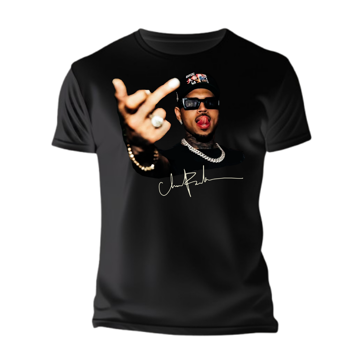 Chris Brown Middle Finger T-Shirt
