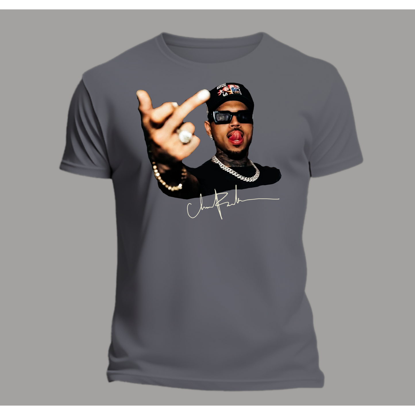 Chris Brown Middle Finger T-Shirt
