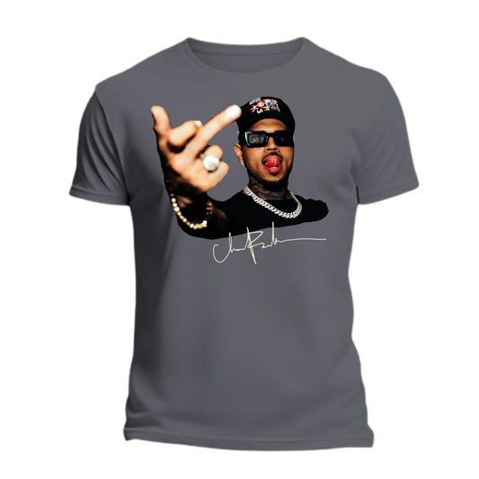 Chris Brown Middle Finger T-Shirt