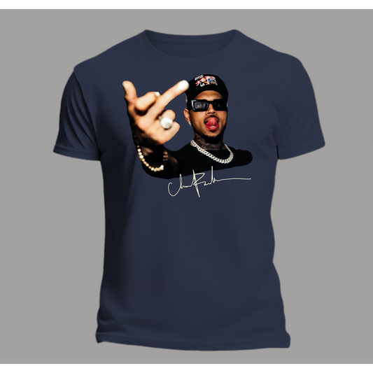 Chris Brown Middle Finger T-Shirt