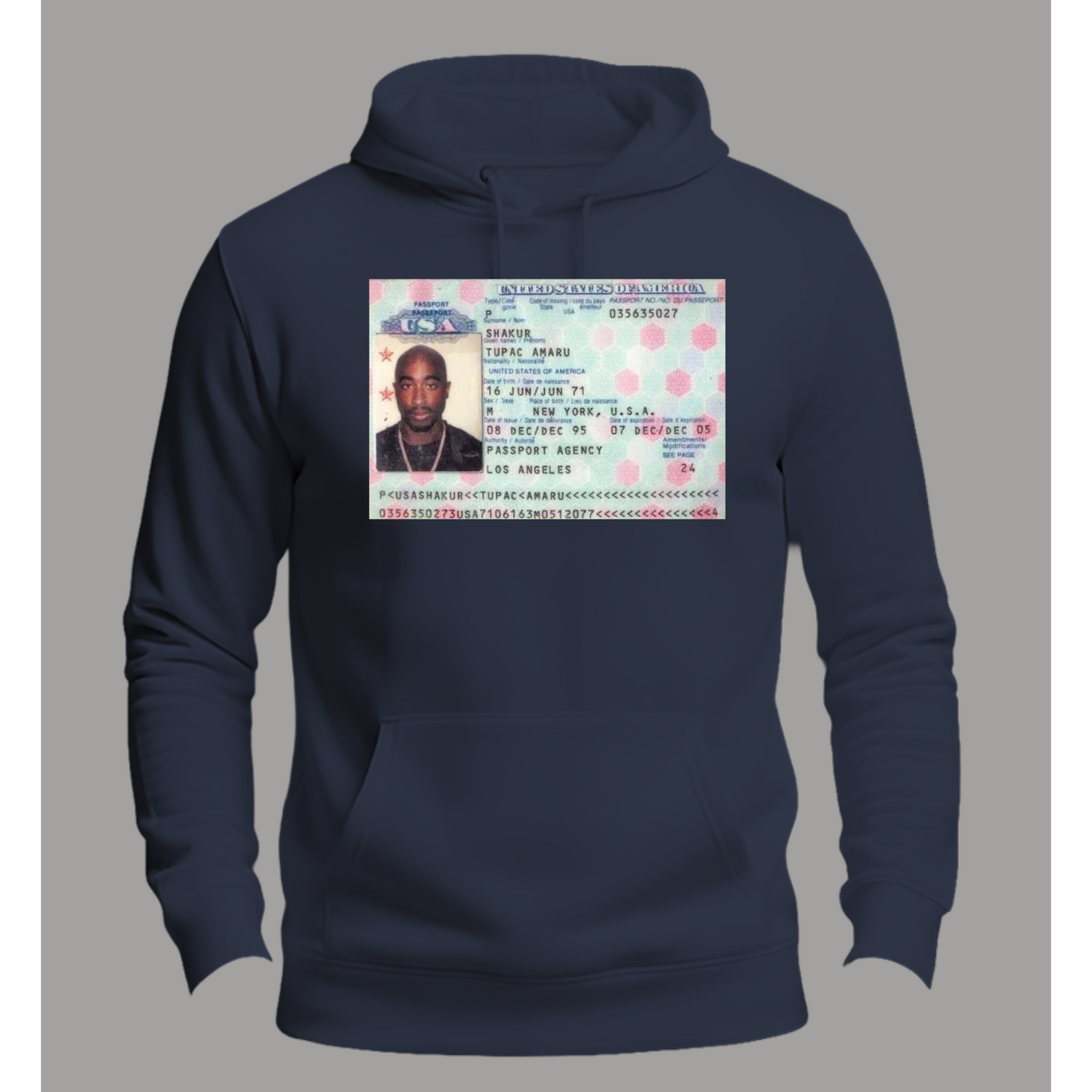 Tupac Social Security Premium Hoodie