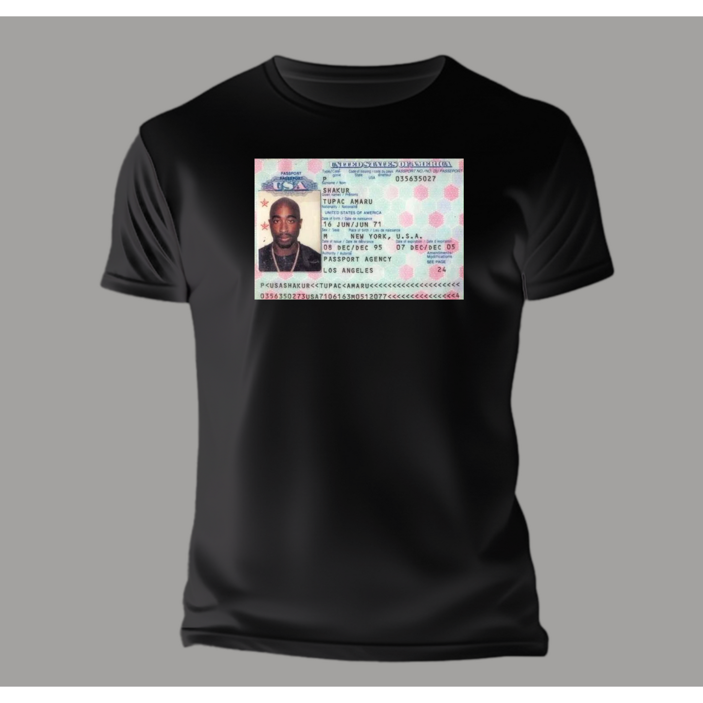 Tupac Social Security Premium T-Shirt