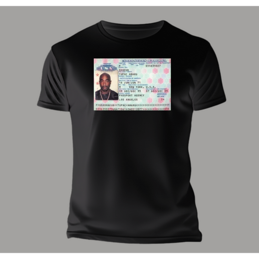 Tupac Social Security Premium T-Shirt