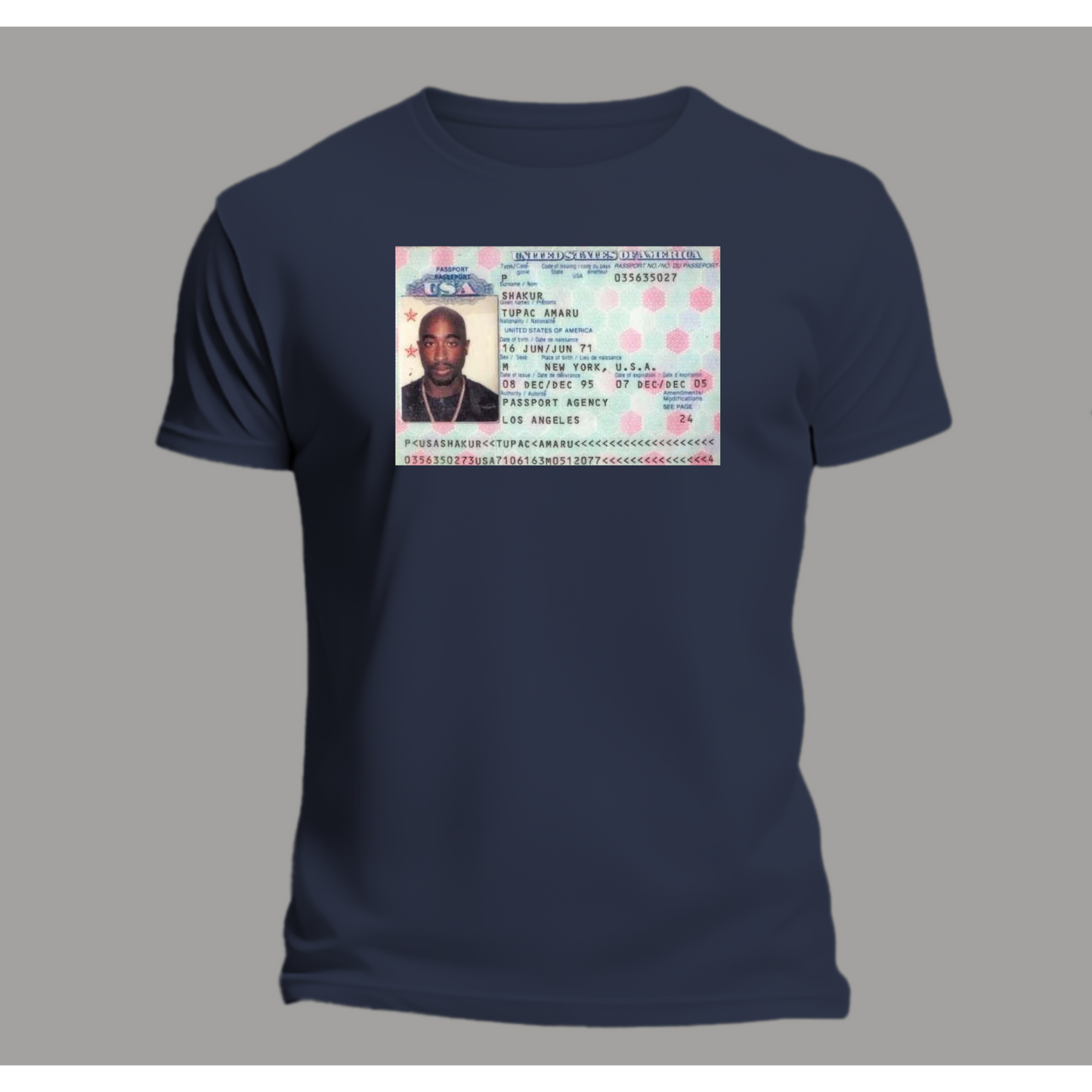 Tupac Social Security Premium T-Shirt