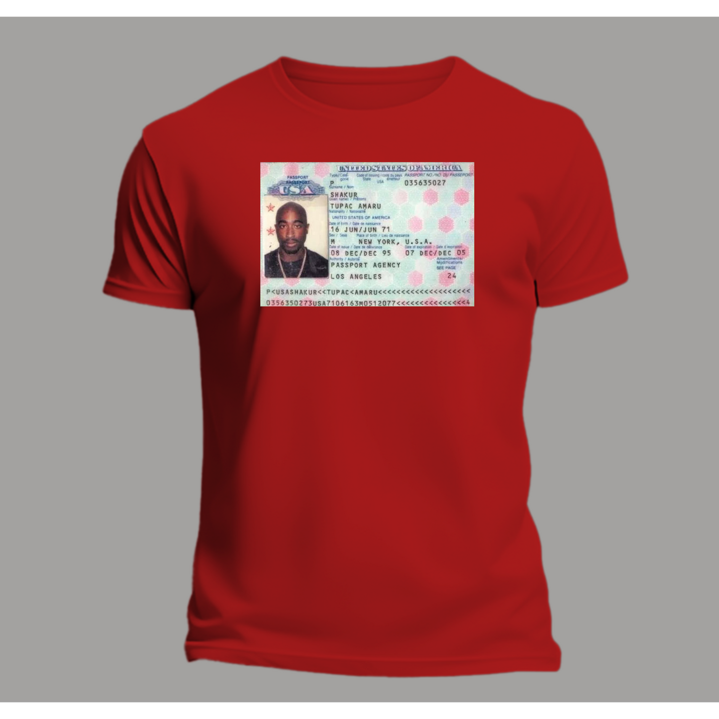 Tupac Social Security Premium T-Shirt